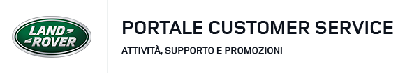 Area Riservata del portale Land Rover AS Promo